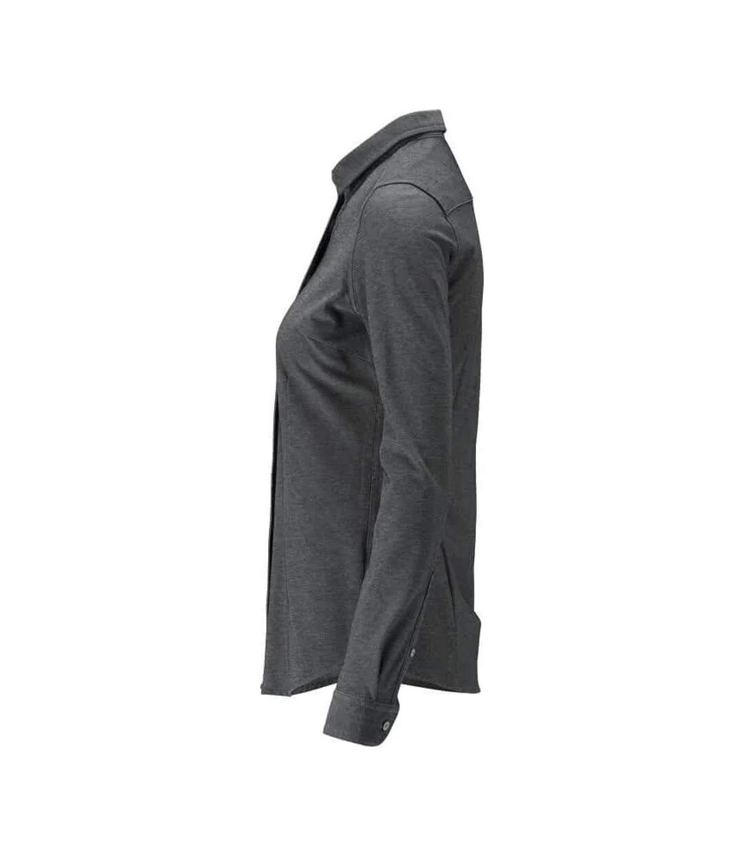 Womens/ladies Frontline Shirt Dark Anthracite Light Grey Flecked Mascot-3