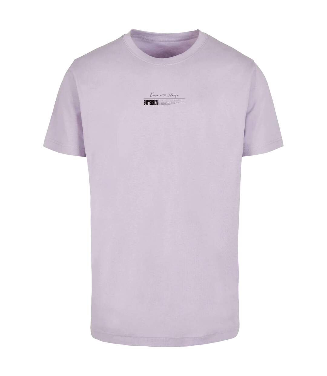 T-shirt Motif/style Papillon Become The Change 2.0 Homme Lilas Mister Tee-2