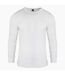 FLOSO Mens Thermal Underwear Long Sleeve T Shirt Top (Standard Range) (White) - UTTHERM22