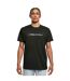 T-shirt Homme Live In The Moment Vivre Le Moment Présent Noir Mister Tee-1