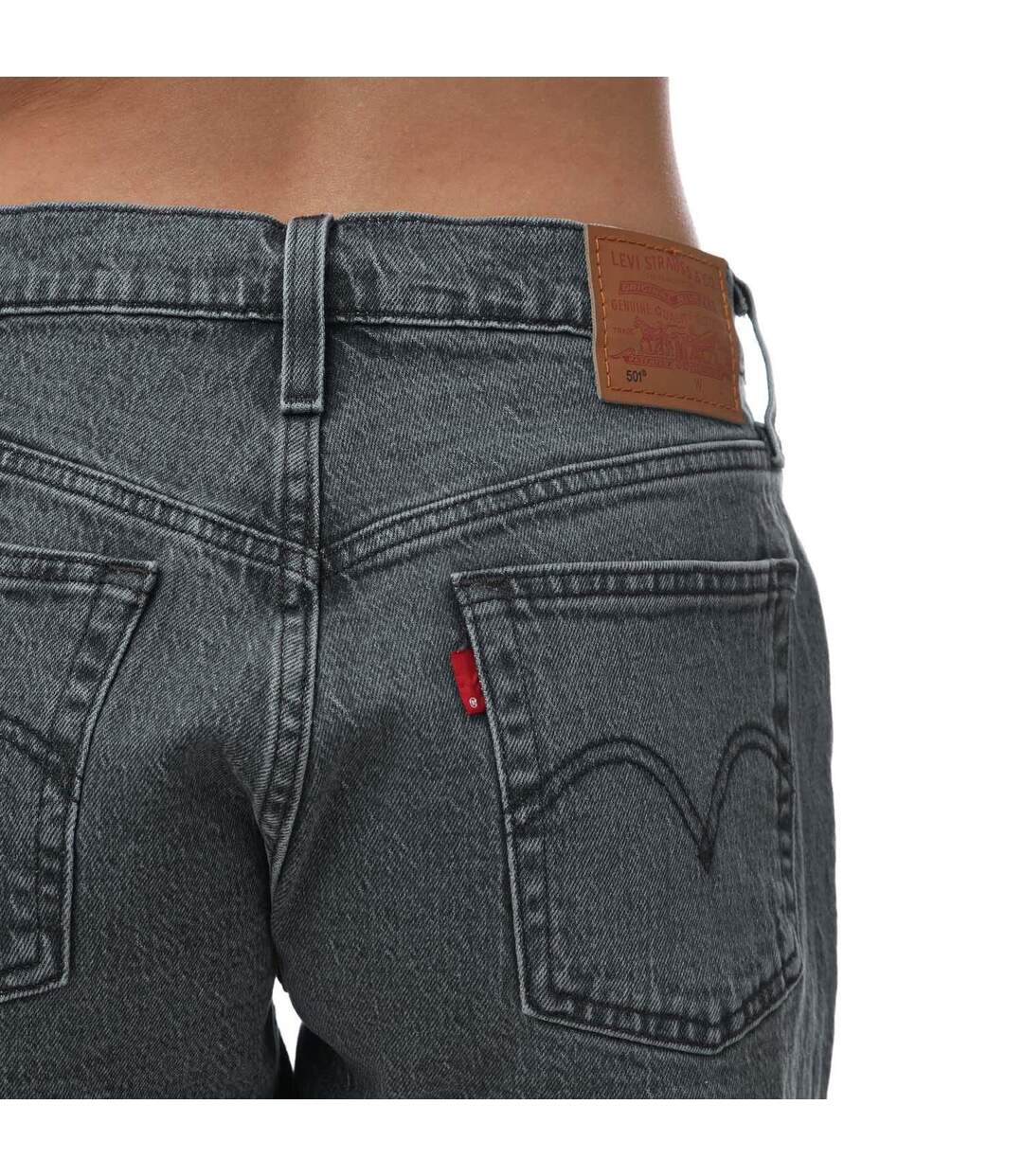 Womens/ladies 501 original shorts black Levis-3