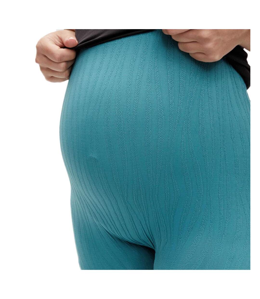 Legging de Grossesse Bleu Femme Mamalicious 20016583 - L/XL-3