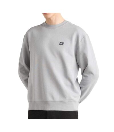 Sweat à capuche gris homme calvin klein jeans badge 350 - l