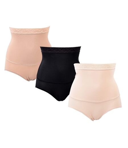 Culotte Gainante Sculptante TRESS Effet AMINCISSANT 6018W Pack de 3