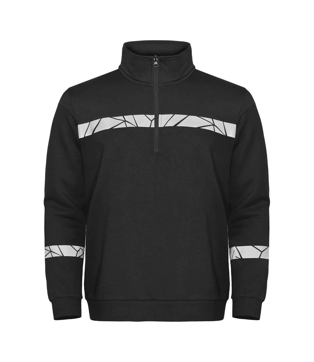 Mens Progression Half Zip Sweatshirt Black Projob-1
