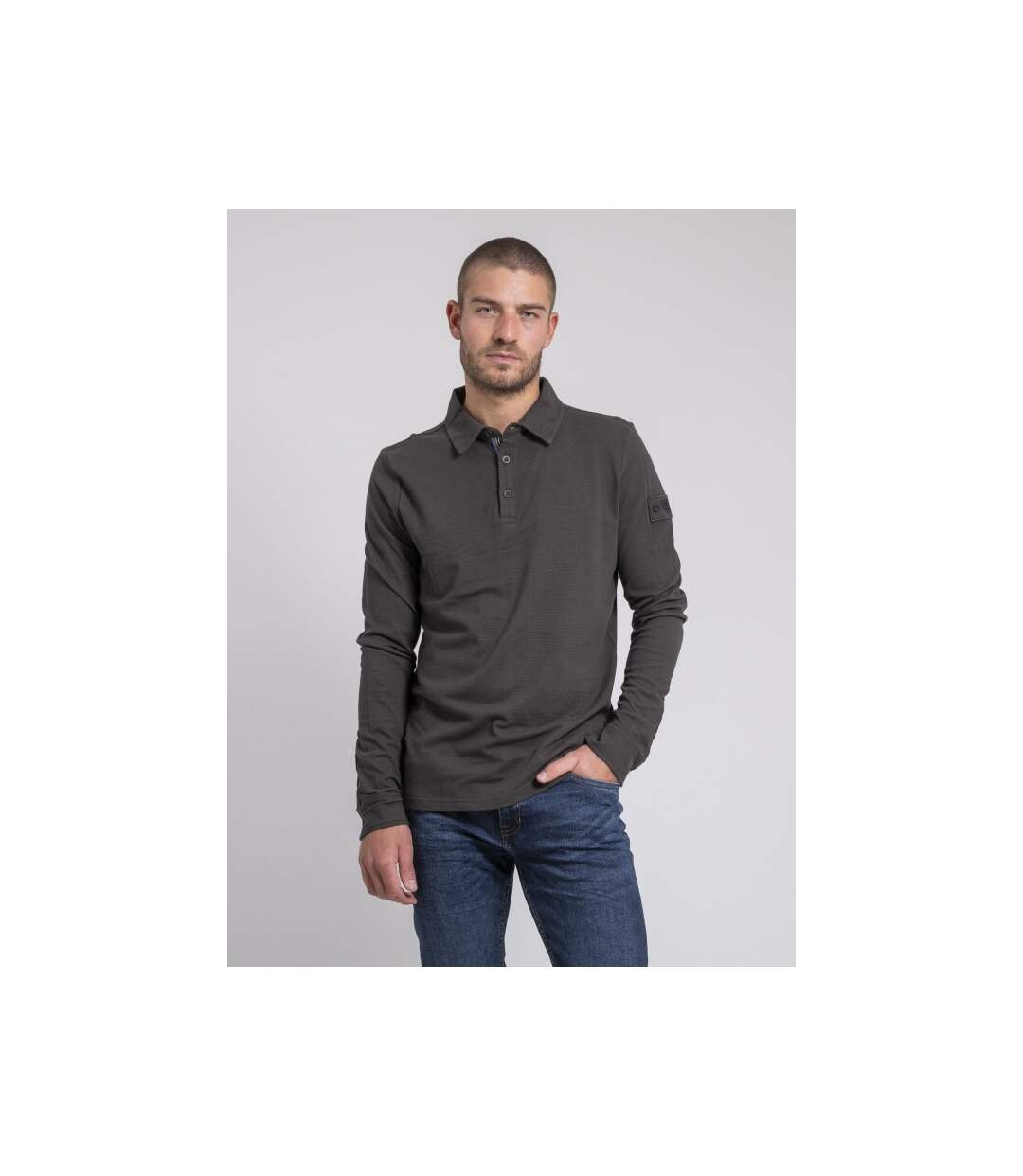 Polo manches longues pur coton PILKA-1