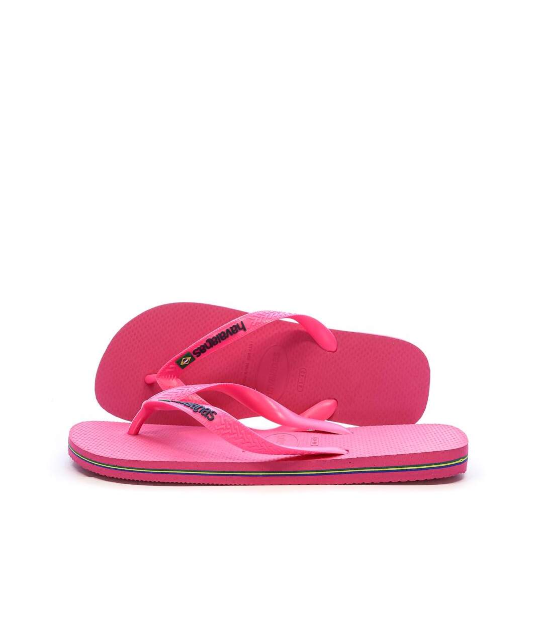 Tongs rose femme havaianas brasil logo neon infra-1