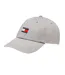 Casquette De Baseball Motif/style Logo Brodé Homme Gris Clair Tommy Jeans-1