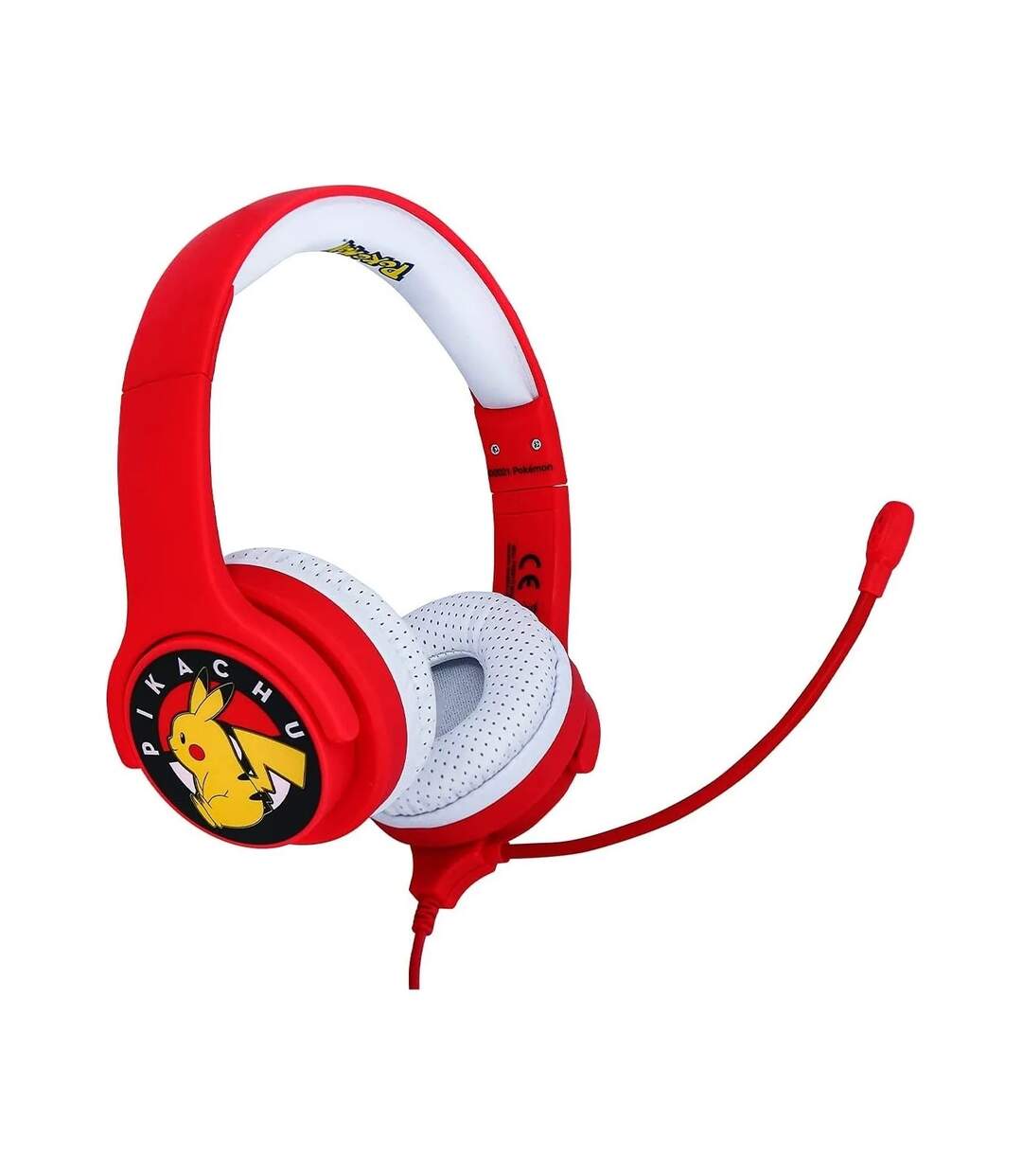 Casque interactif enfant taille unique blanc / rouge Pokemon-1