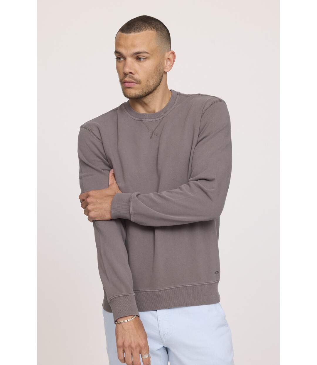 Sweatshirt manches longues coton regular ENRICO-2