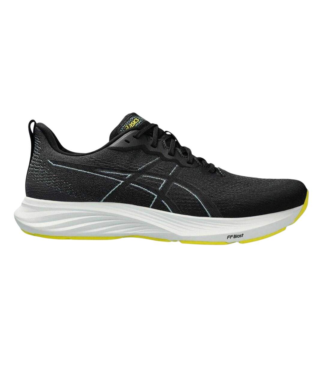 Mens Dynablast 4 Cushioned Shoes Black Grey Asics-1