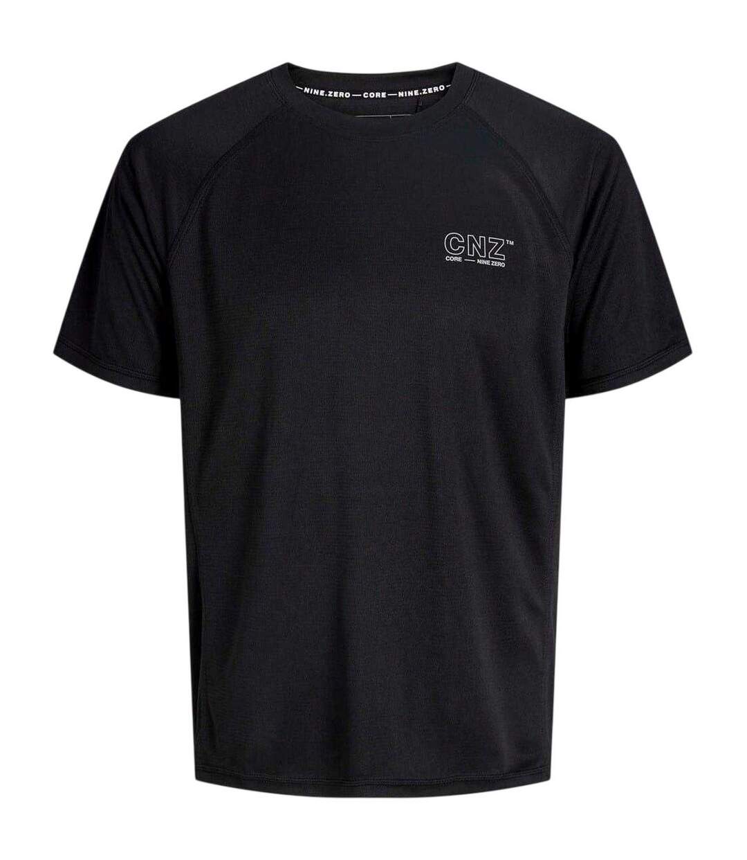 T-shirt Sport Motif/style Uni Homme Noir Jack And Jones-2