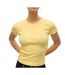 T-shirt jaune femme vero moda chloe - l-1