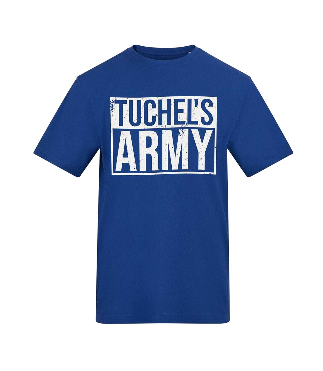 Mens Tuchel Cotton Regular Football T-shirt Blue AWD-1