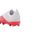 Childrens/kids Ultra 7.4 Firm Ground Football Boots White Red Puma-3