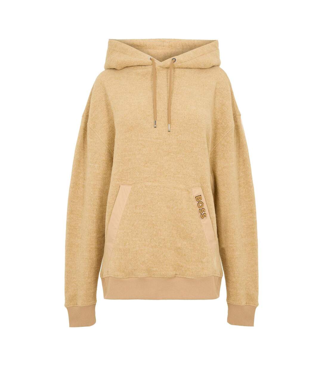 Sweat À Capuche Avec Cordons Adulte Beige Boss-1