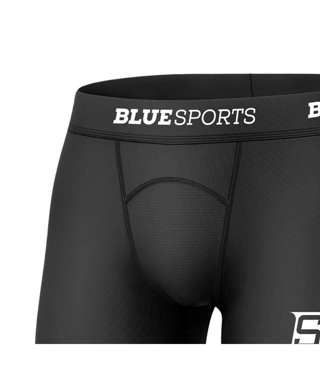 Short De Compression Ribano Femme Noir BlueSports-3