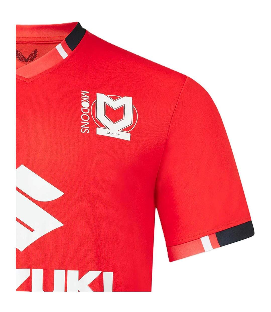 Mens Milton Keynes Dons Fc Away Jersey Fiery Red Castore-4