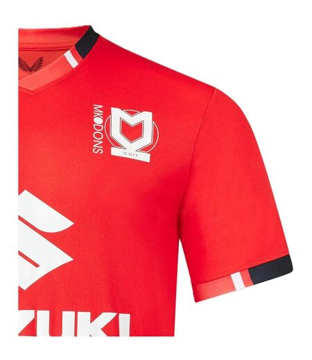 Mens Milton Keynes Dons Fc Away Jersey Fiery Red Castore