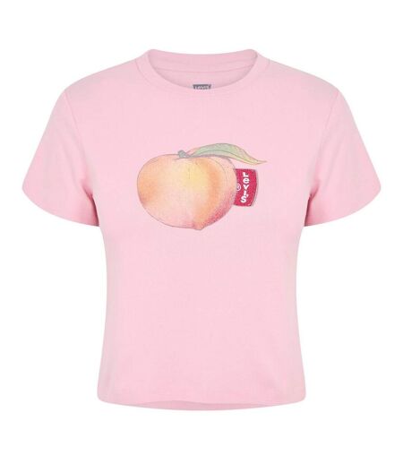 T-shirt Motif/style Pêche Criss Cross Femme Rose Pêche Levis