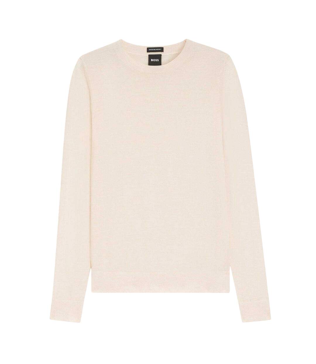 Womens/ladies Ferpina Plain Knitted Jumper Natural Boss-2