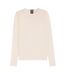 Womens/ladies Ferpina Plain Knitted Jumper Natural Boss-2