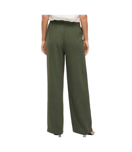 Pantalon fluide vert femme vila josa