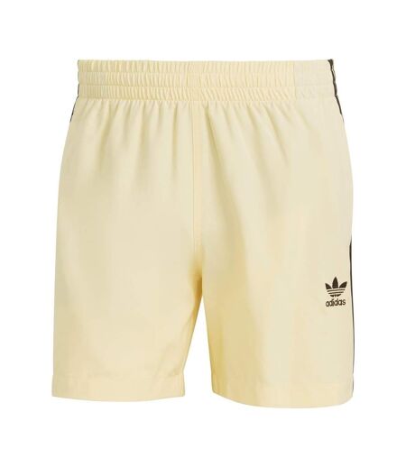 Short De Bain Motif/style 3 Rayures Originals Homme Jaune Noir Adidas
