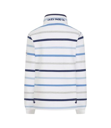 Sweat Motif/style Rayé Femme Bleu Lazy Jacks