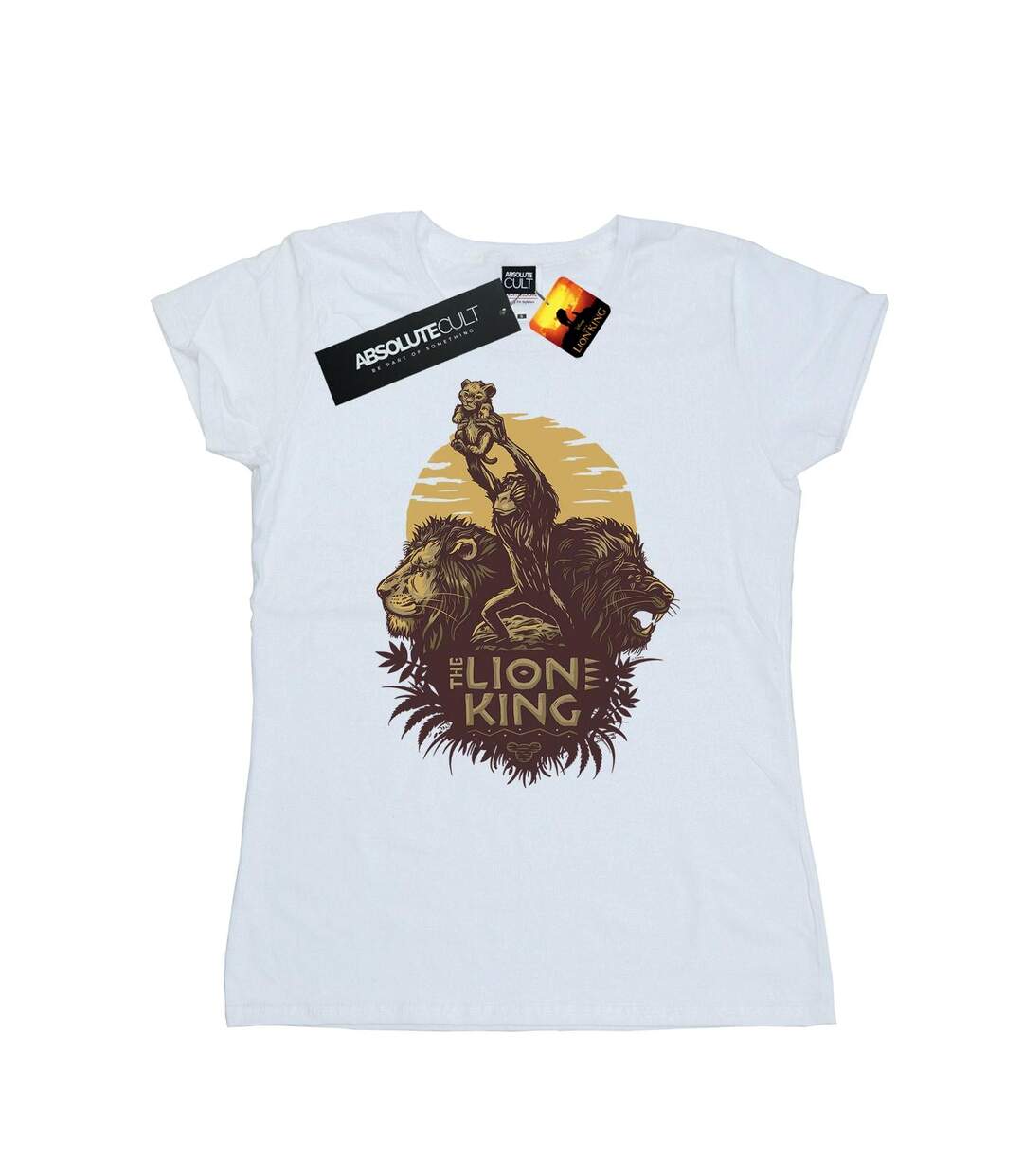 Disney - T-shirt THE LION KING MOVIE SUNRISE COLLAGE - Femme (Blanc) - UTBI25101-1
