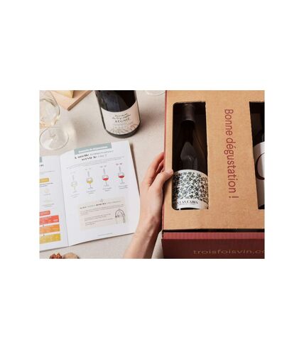 Coffret Pépites de vignerons : 3 grands vins et livret de dégustation - SMARTBOX - Coffret Cadeau Gastronomie