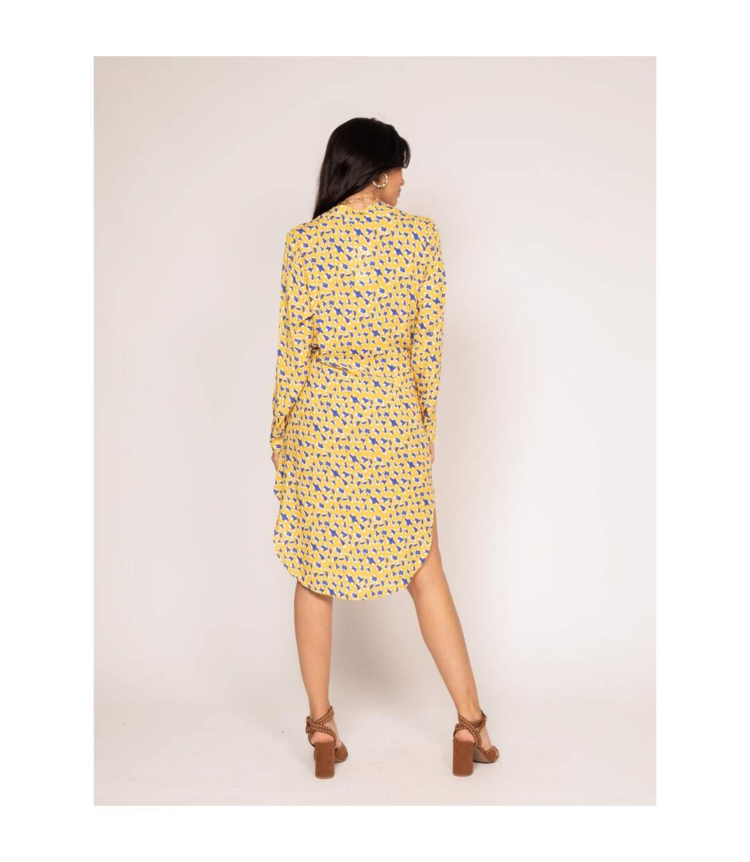 Robe chemise longue motifs IGIRL - Dona X Lisa-2