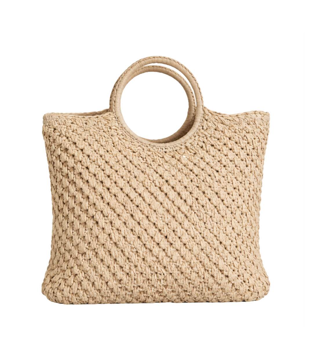 Sac cabas aspect paille ALIXIA-2