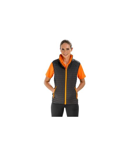 Veste Sans Manches Adulte Noir Orange Result