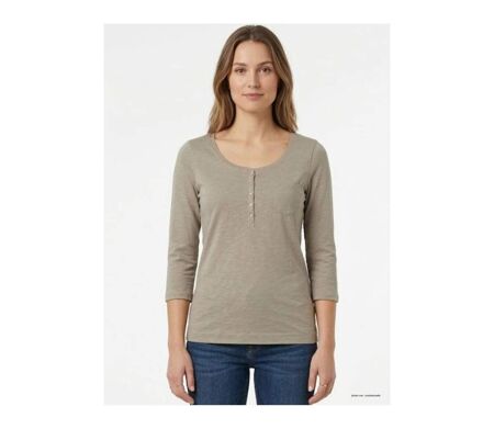 MAYFLOWER DIMITRI2 - Tee-shirt manches 3/4 beige : authenticité et confort pur coton