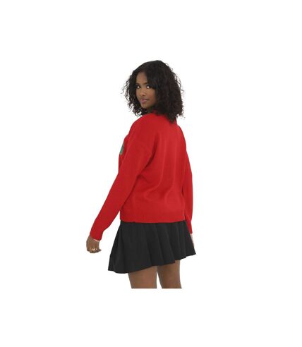 Pull de noël femme rouge Brave Soul