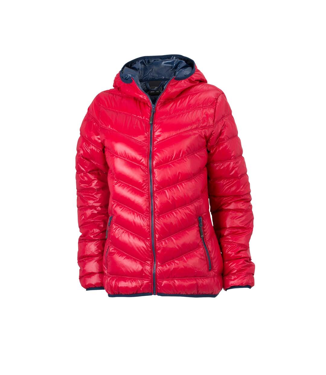 Veste duvet à capuche - doudoune anorak FEMME - JN1059 - rouge