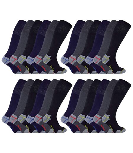 24 Pairs Mens Durable Knee High Work Socks
