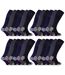 24 Pairs Mens Durable Knee High Work Socks-1