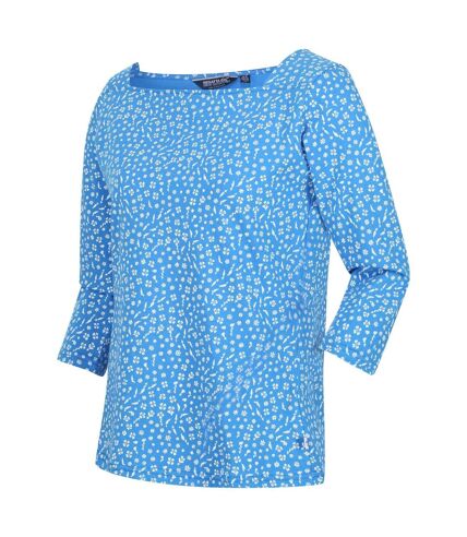 Regatta Womens/Ladies Polexia Ditsy Print T-Shirt (Sonic Blue) - UTRG6801