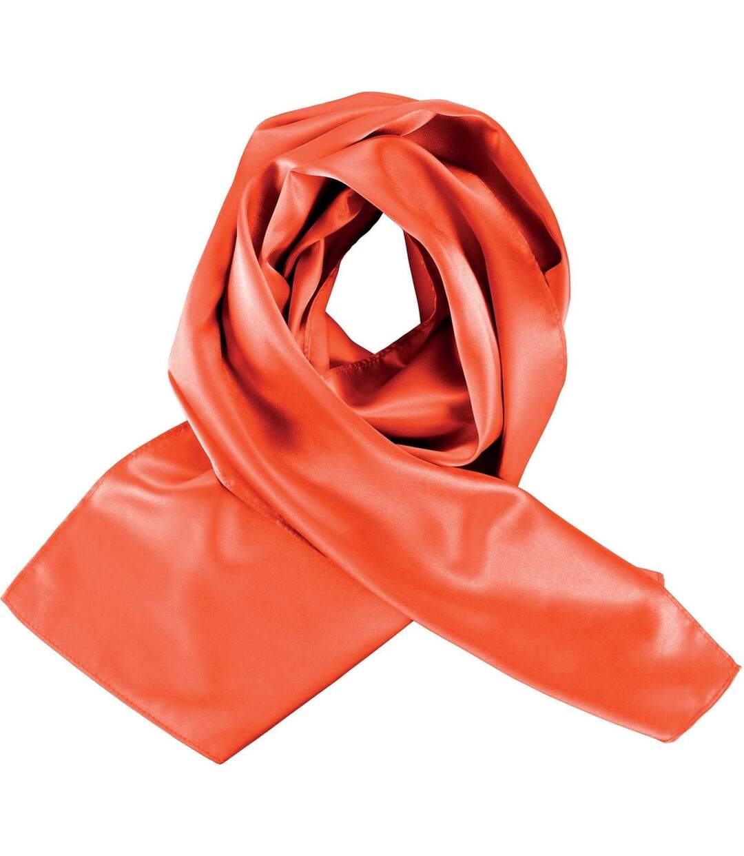 Foulard femme satiné - K861 - orange-1