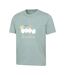 T-shirt Motif/style Graphique Great British Weather Adulte Kaki Clair Mountain Warehouse-3