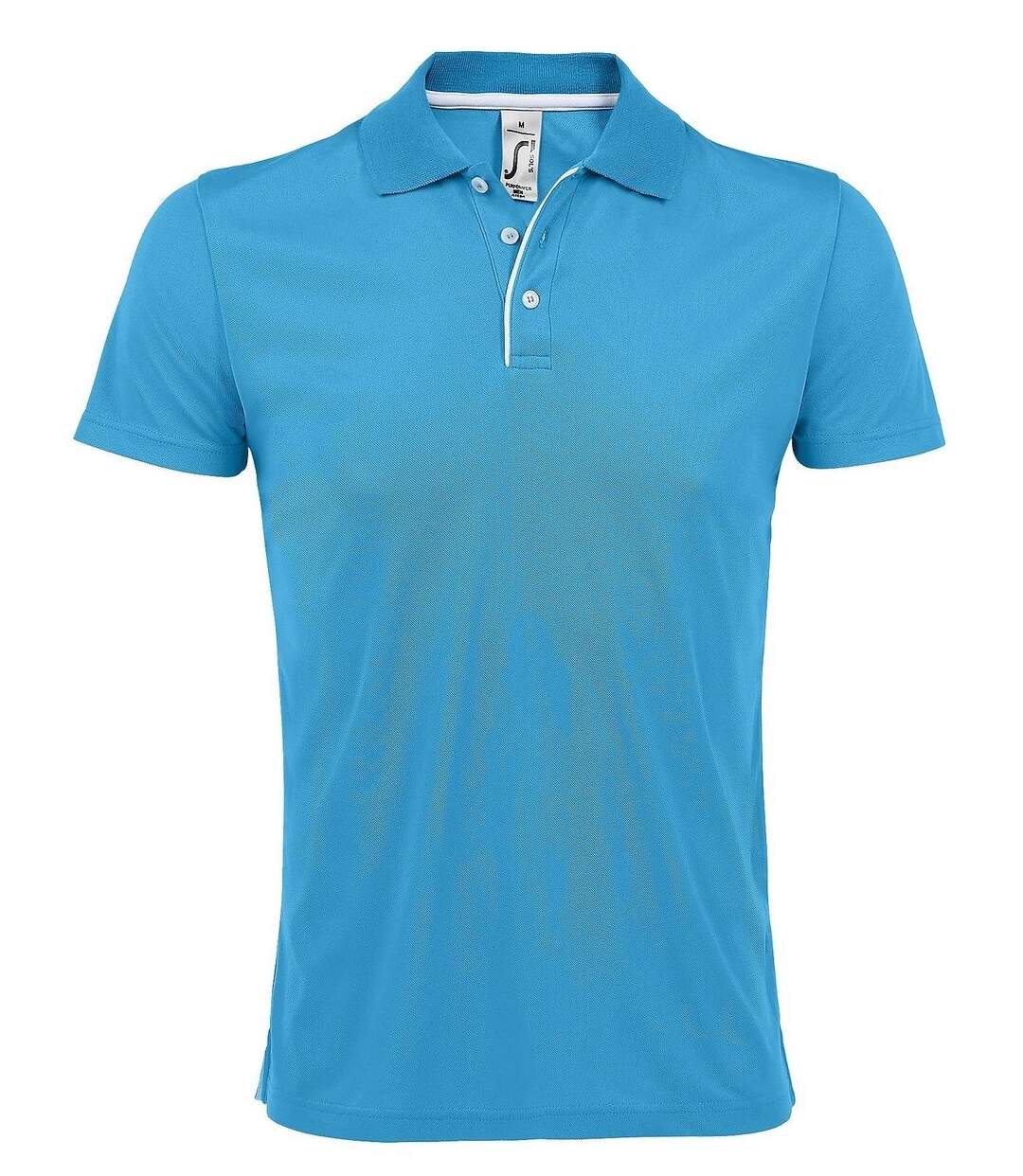 Polo sport performer - Homme - 01180 - bleu aqua