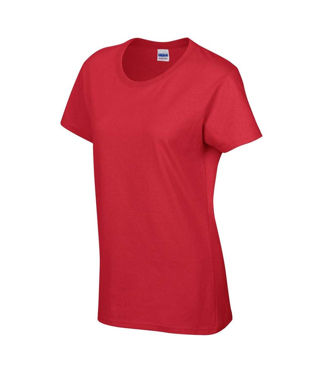 T-shirt À Manches Courtes Coupe Féminine Femme Rouge Gildan-4