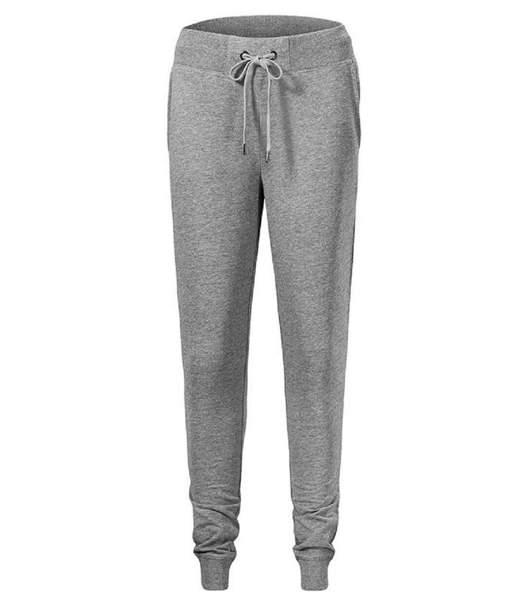 Pantalon jogging femme - MF615 - gris chiné foncé-1