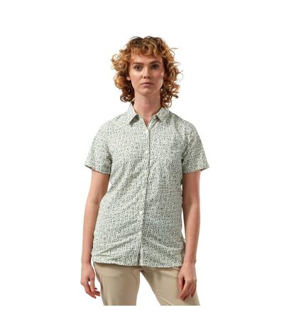 Womens/ladies Tayma Short-sleeved Shirt Sage Green Craghoppers
