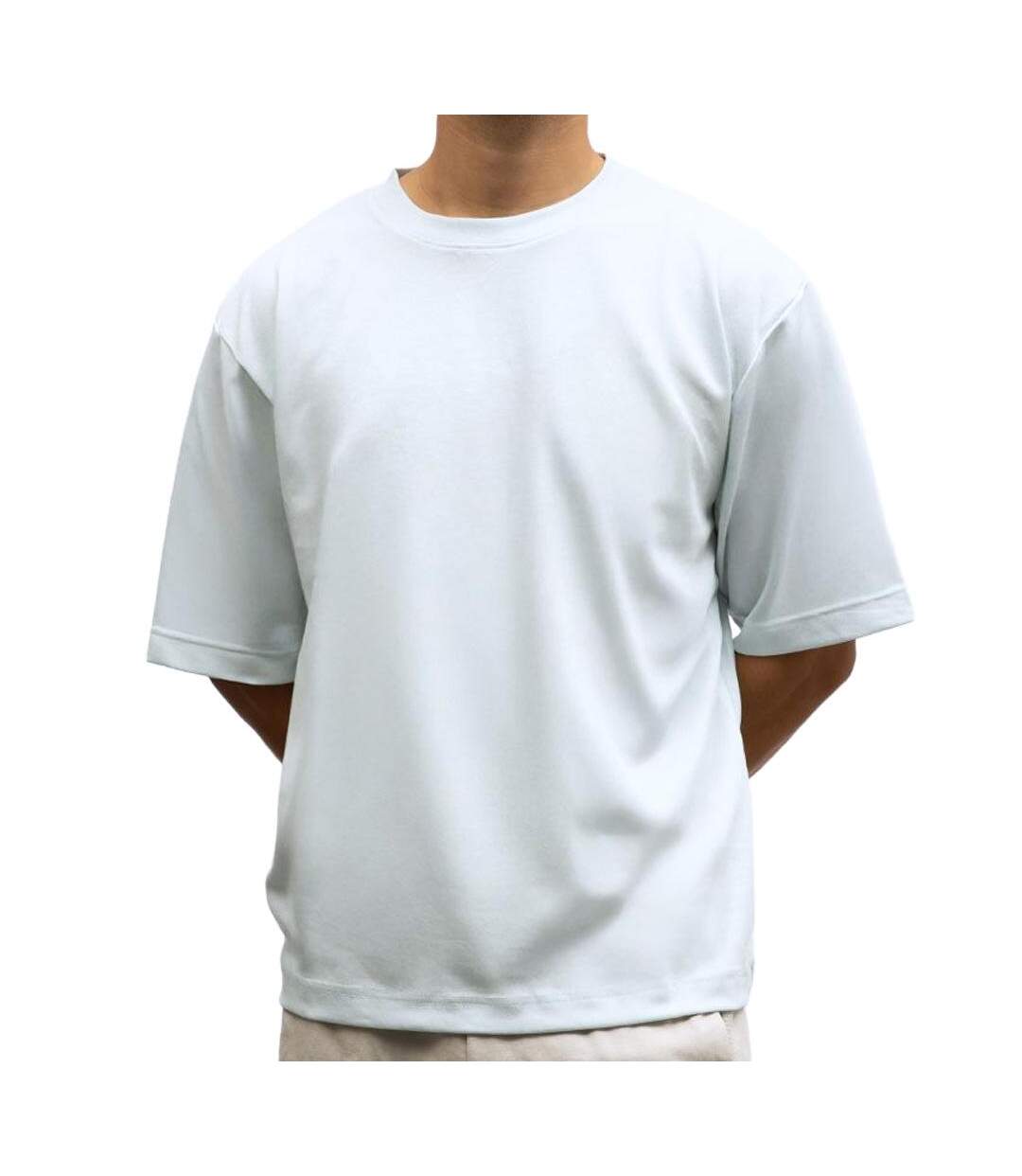 T-Shirt bleu clair homme paname brothers oversize-1