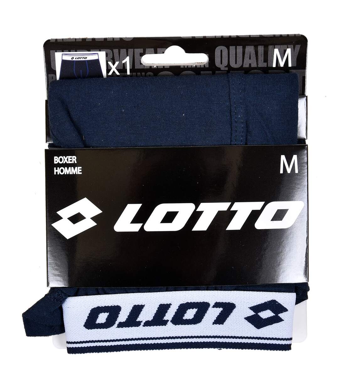 Boxer LOTTO pour Homme 100% COTON -Assortiment modèles photos selon arrivages- Pack de 6 LOTTO Assortis