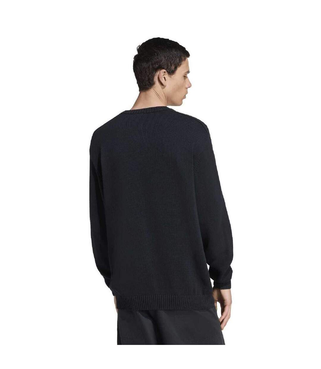Mens Originals Crew Neck Relaxed Fit Raglan Sweatshirt Black Adidas-3