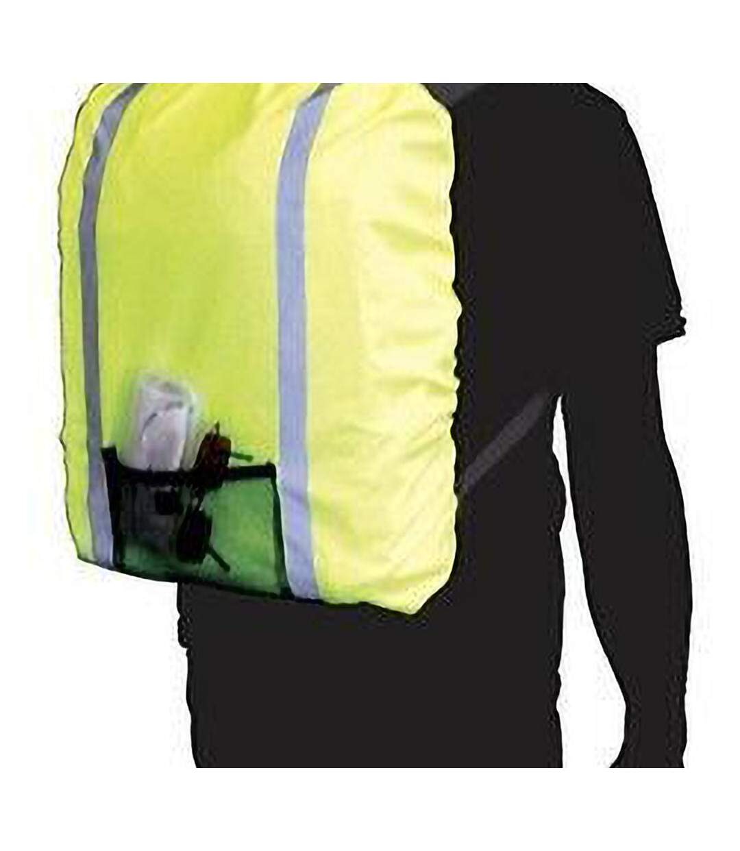 Couverture Pour Sac À Dos Taille Unique Jaune Haute Visibilité Yoko-1